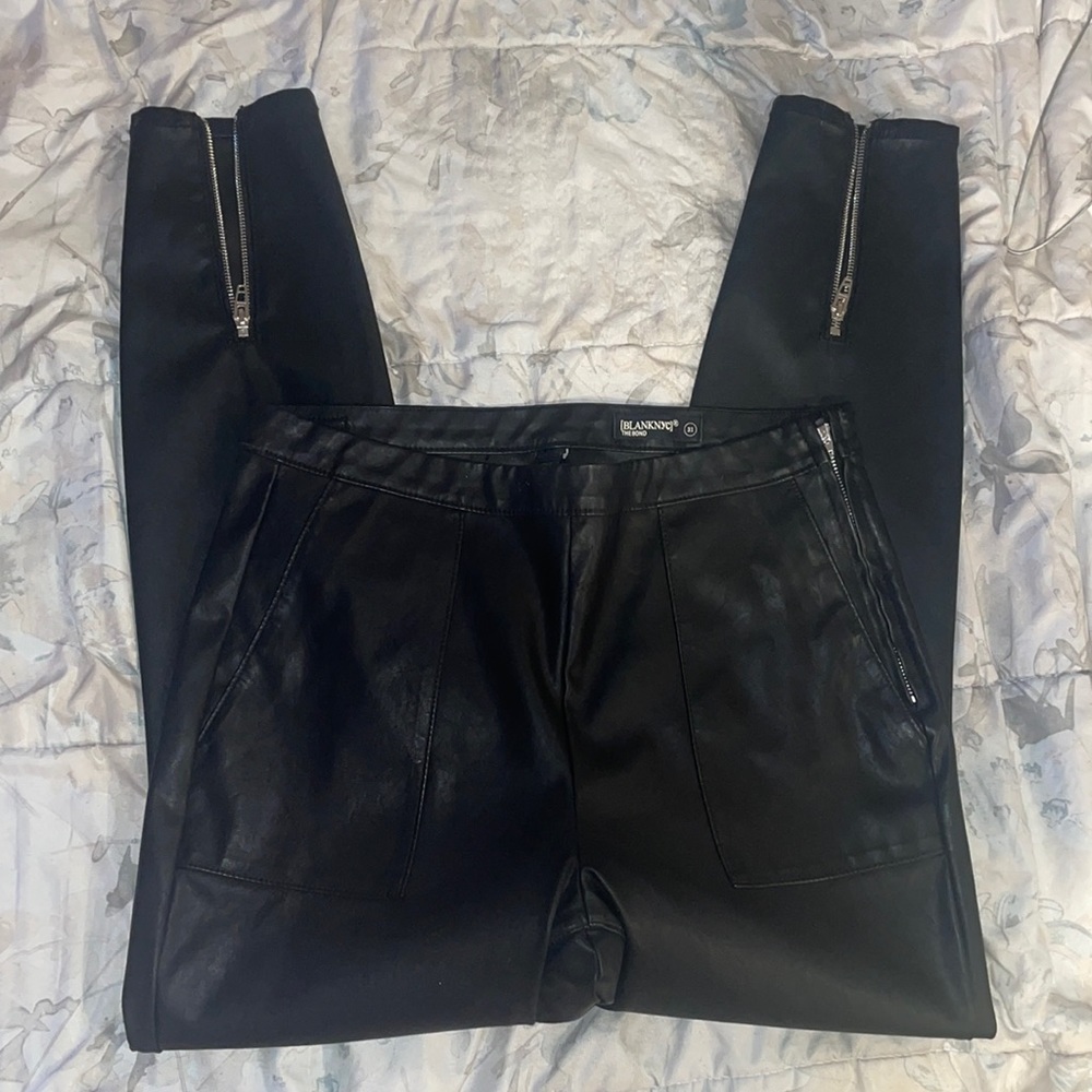 Vegan leather pants